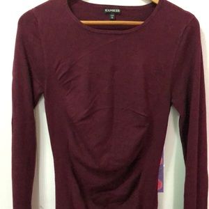 Burgundy Express Sleeve Dress